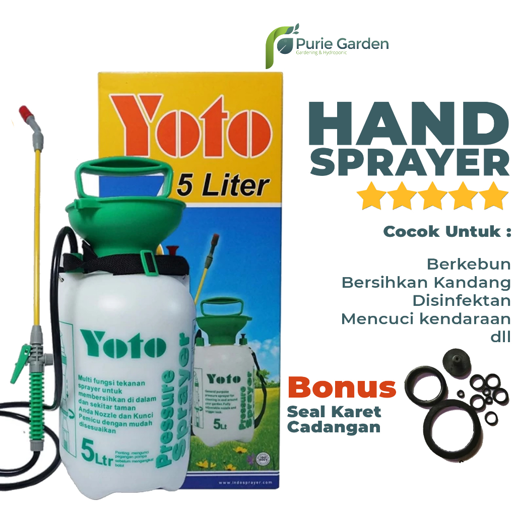 Sprayer 5 Liter Yoto Alat Semprot Pressure Sprayer PG SBY