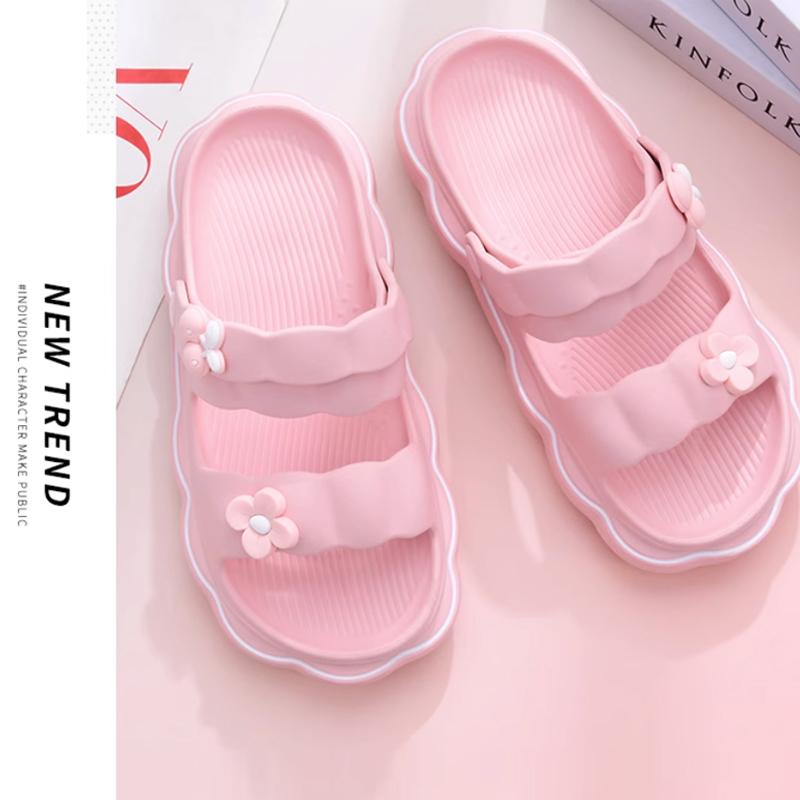 Sandal tali gunung wanita import korea murah Sepatu sendal wanita kekinian terbaru 2023 Sandal slop jelly perempuan anti selip EVA