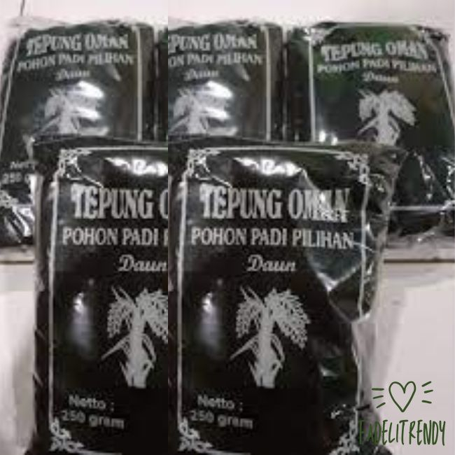 

COD ✓ Tepung Oman Hitam Abu Merang Sekam Dari Pohon Padi Asli Netto 250 Gram Bahan Pewarna Cendol Dawet Makanan Minuman Nusantara