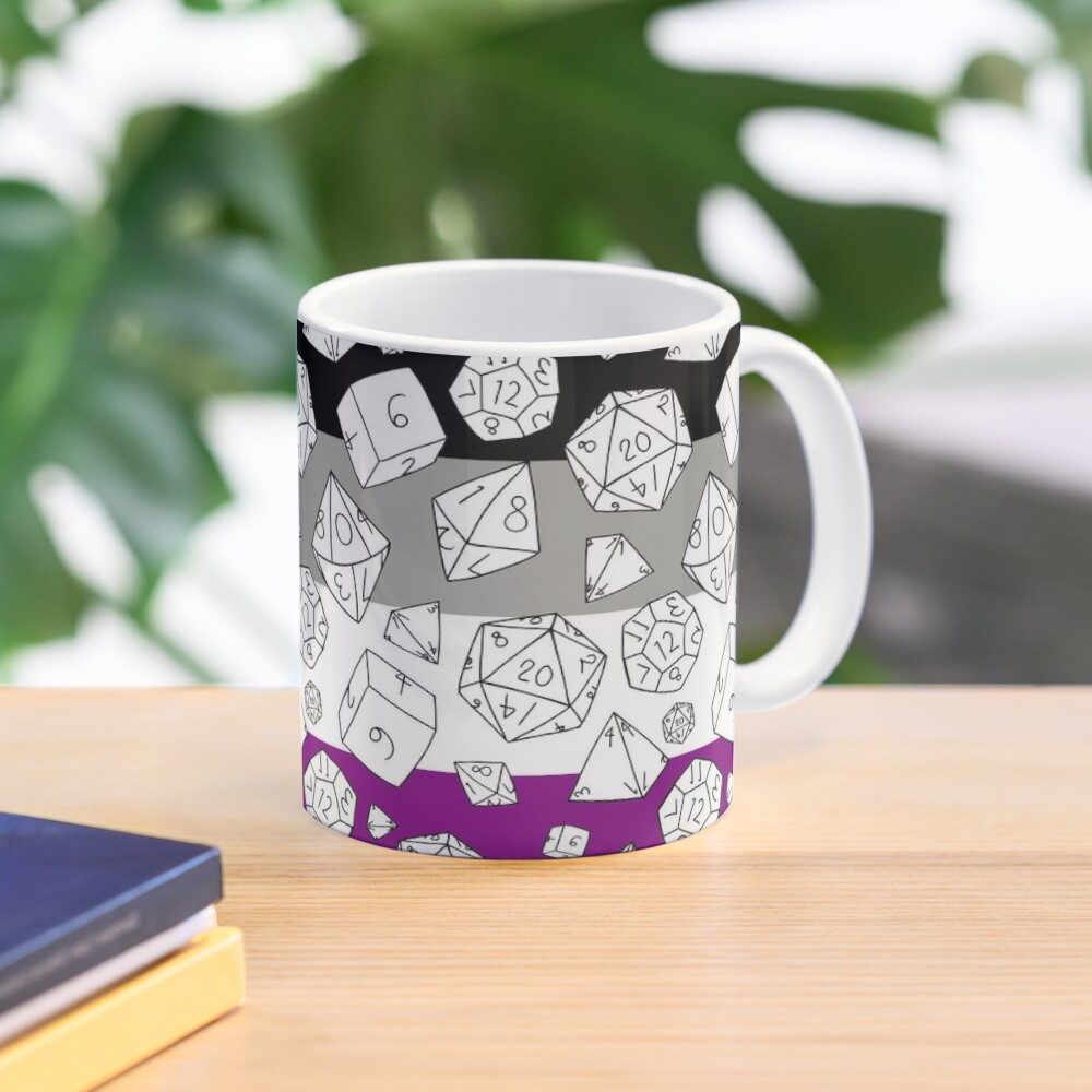 Mug Motif Dice Dice Dice Asexual Pride