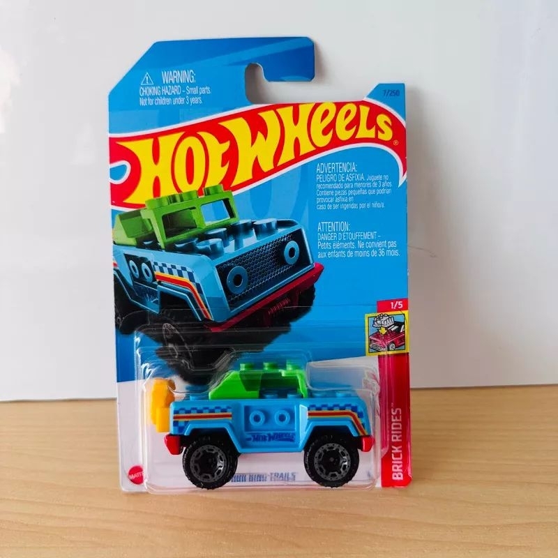 HOT WHEELS BRICKING TRAILS BIRU ORIGINAL 100%