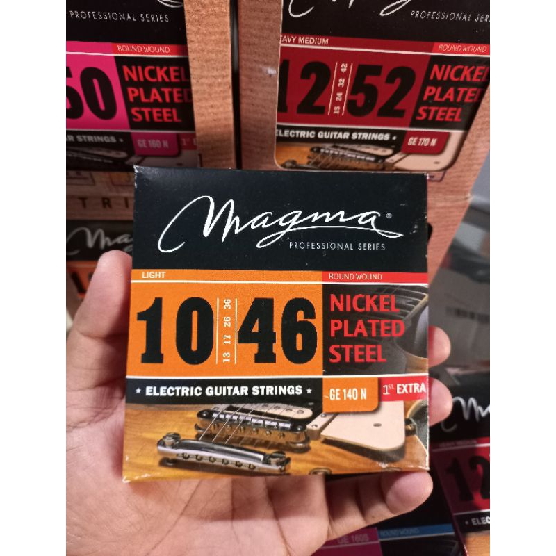 SENAR GITAR ELEKTRIK MAGMA STRINGS NICKEL PLATED STEEL ORIGINAL UKURAN 0,9 0,10 0,11 0,12