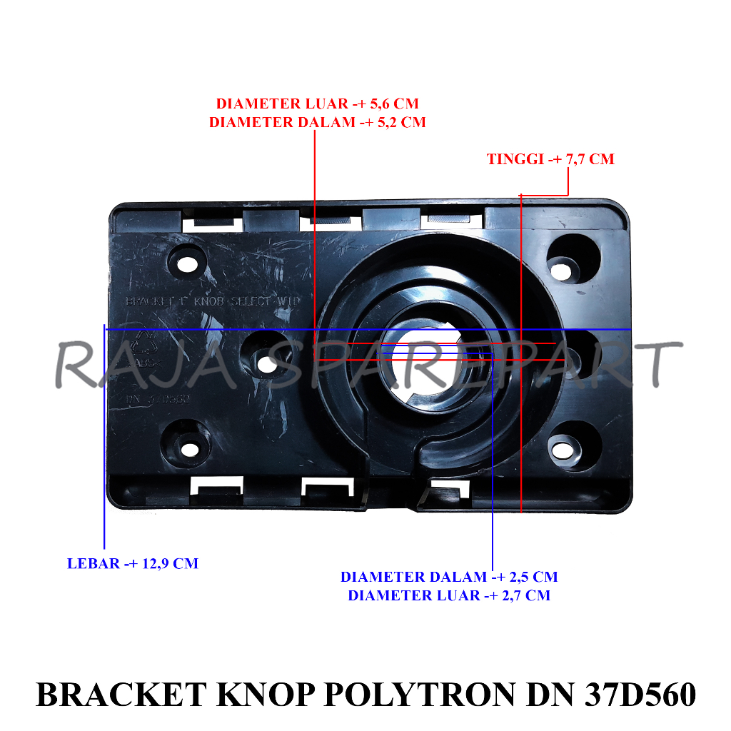 BRACKET MESIN CUCI/TATAKAN TIMER/BRACKET KNOP POLYTRON DN 37D560