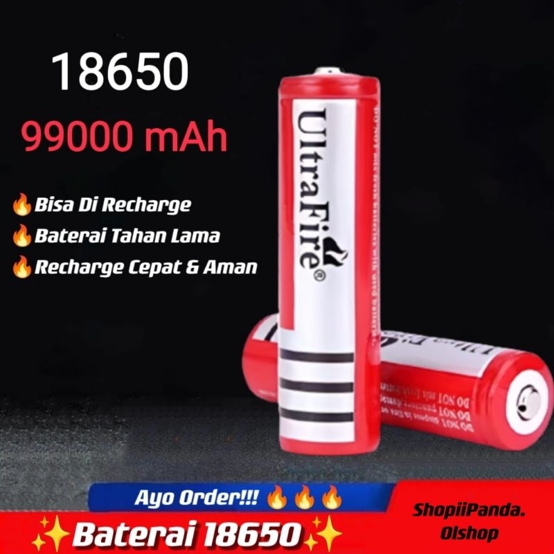 Baterai Charge 18650 8800 mAH 3.7 li-ion Rechargeable