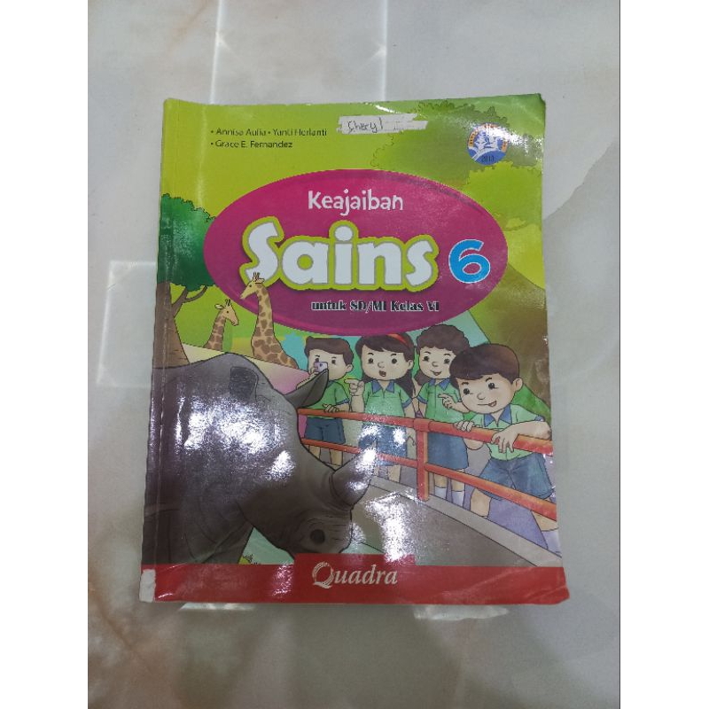 Buku Keajaiban Sains SD kelas 6 K13 Quadra