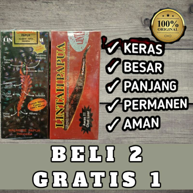 Minyak lintah papua hitam super - Minyak urut untuk aset pria