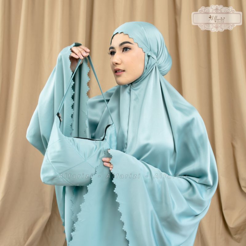 Mukena Dewasa Daily 2in1 Sutra Silk Lasercut Premium