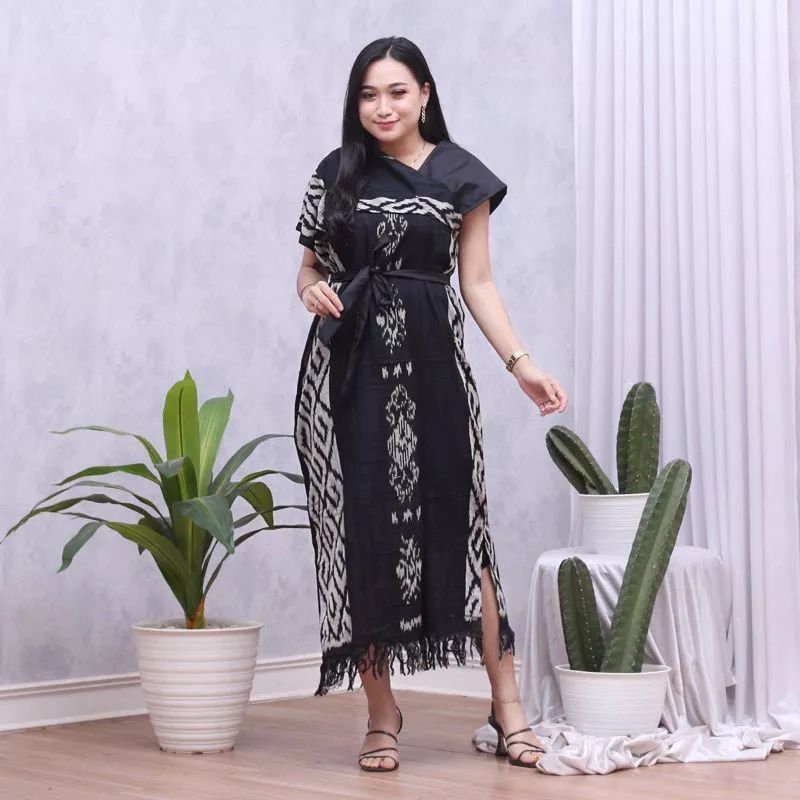 Dress Tenun | Tunik Etnik | Baju Tenun Tunik | Baju Etnik | Tunik Etnik Fashion Tenun