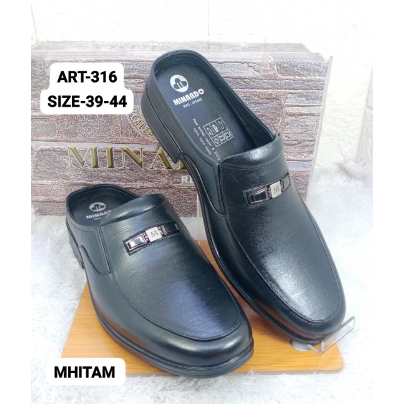 SANDAL SEPATU PRIA KULIT ASLI MINARDO 316