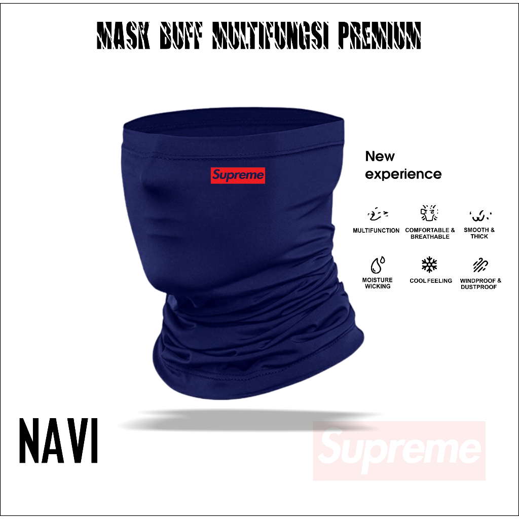 Buff Bandana Masker Pengendara Motor Multifungsi Supreme