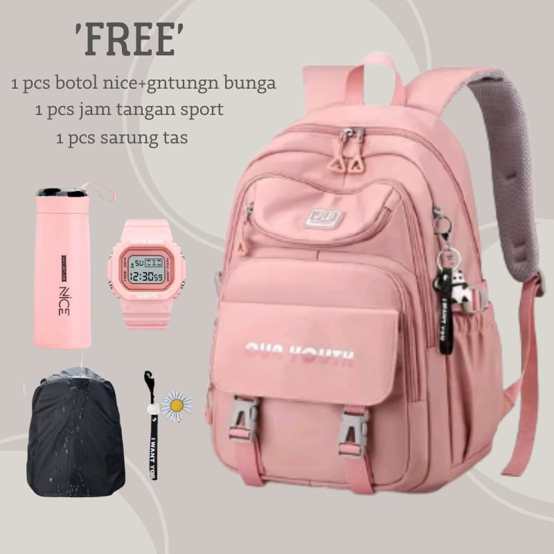 TAS RANSEL SEKOLAH JEPANG BACKPACK FASHION KOREA TAS SEKOLAH SISWA SMP SMA KULIAH TAS BUKU BERKAPASITAS BESAR