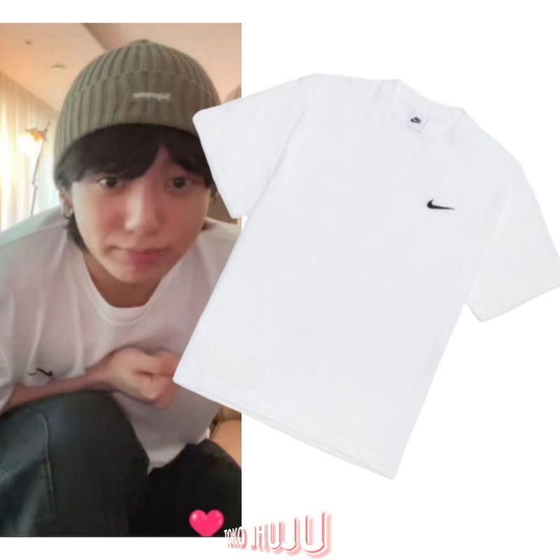 Kaos Jungkook Bangtan Logo Ceklis Kecil Kiri