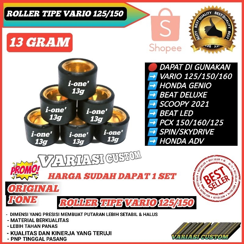 ROLLER ROLER LOLER VARIO 125 / 150 13 GRAM GR ORIGINAL