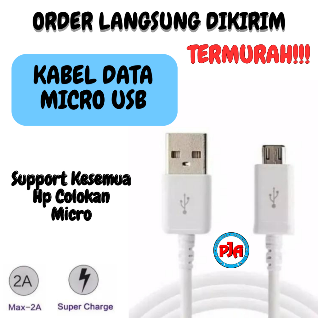 Kabel Data Usb Micro Fast Charger Data Cable Fast Charging Universal 2A Murah Pandawajayaacc