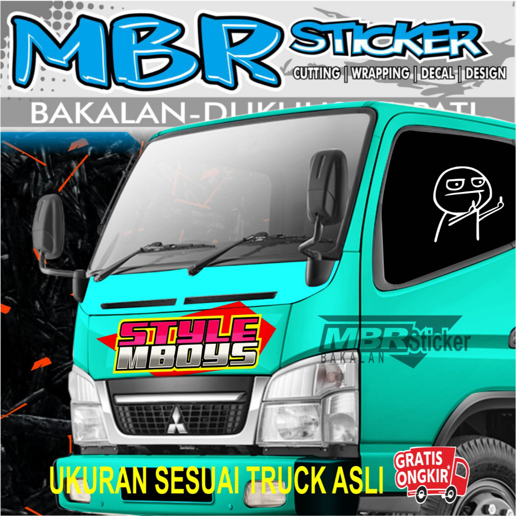 STIKER DECAL/DECAL CUTTING TRUK CANTER