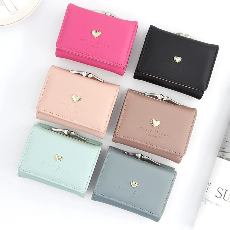 D281 Dompet Wanita Dompet Lipat 3 Dompet Clutch Import