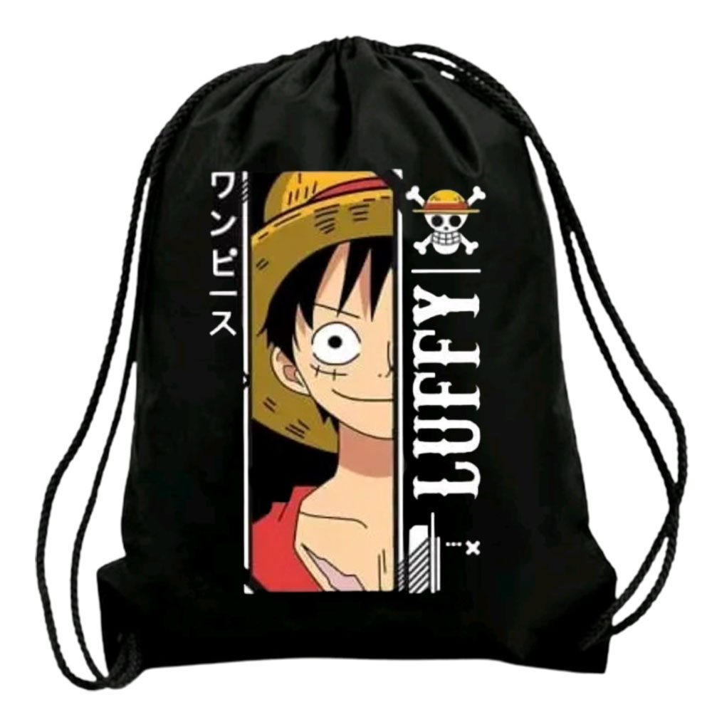 Tas Serut Anime Stringbag / Tas Santai Pria &amp; wanita / Tas Olahraga Serbaguna