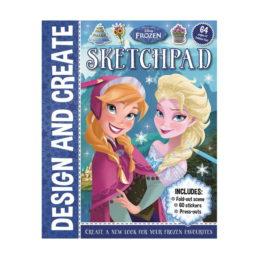 Disney Frozen Design And Create Sketchpad Coloring Activity Book