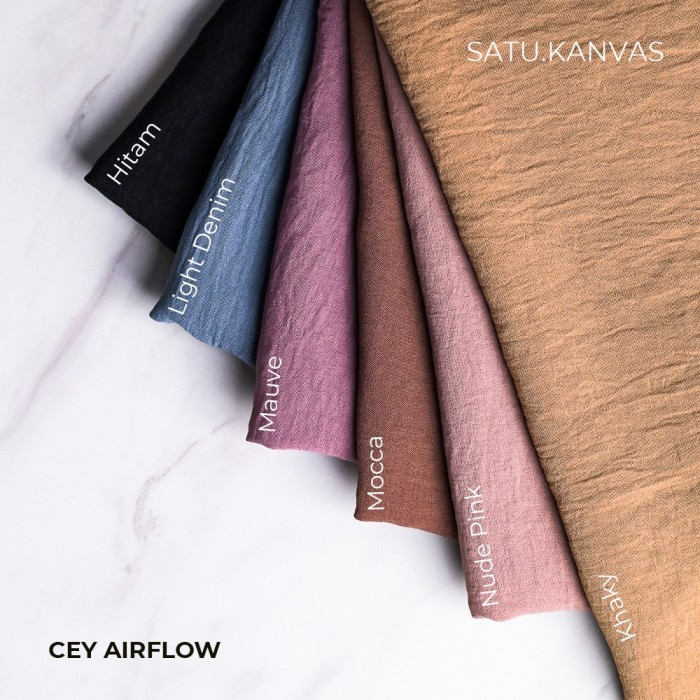 Kain crinkle Airflow Premium meteran harga permeter kain crinkle airflow premium