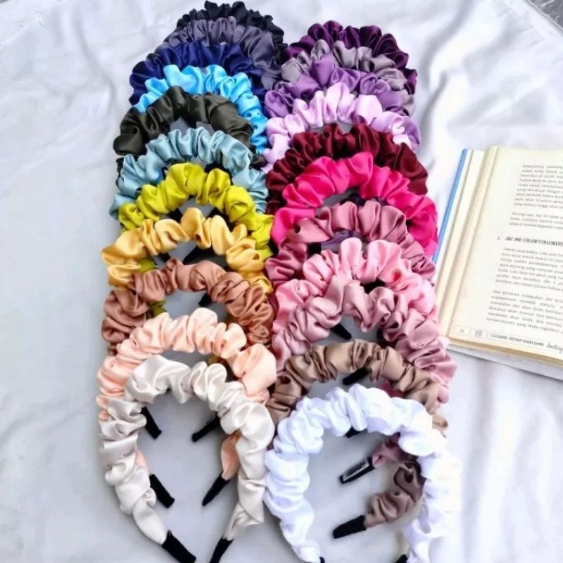 Bandana Scrunchie Kerut Bando Bandana Korea Bandana Nagita