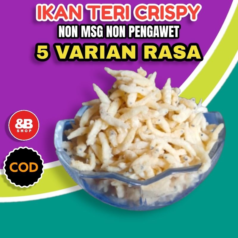 

GROSIR 5KG | ikan teri nasi super | lauk kering ikan teri nasi super original/balado/barbeque/jagung bakar/hot spicy/pedas