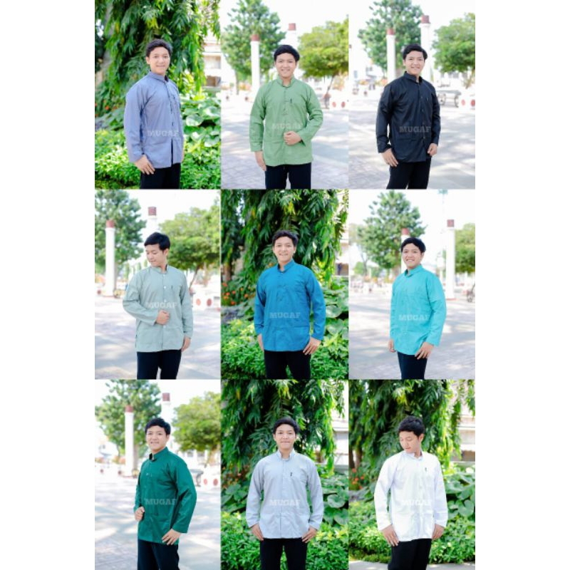 Baju Koko Oemar& mugaf haibah ammu  Koko habaib Baju Muslim Pria terlaris terbaru pakian pria busana