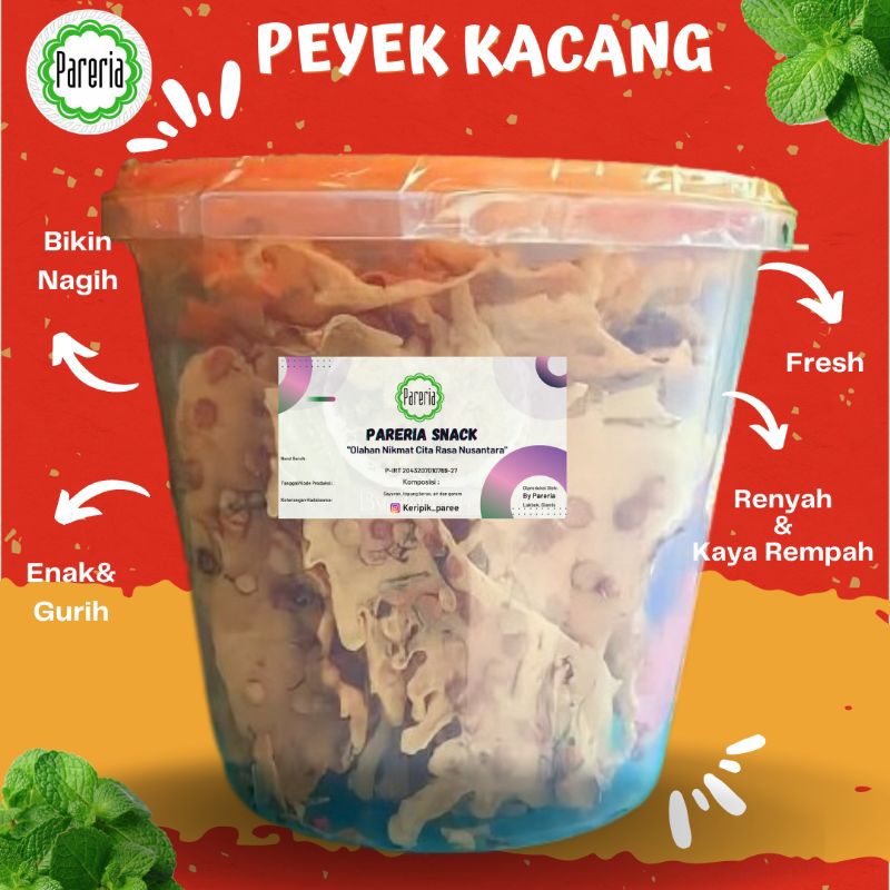 

[CAMILAN LEBARAN] Peyek kacang daun jeruk toples 5 liter by pareria