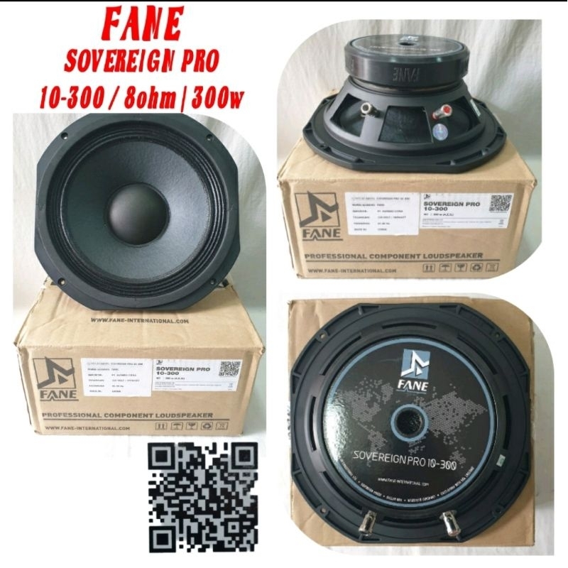 SPEAKER FANE SOVEREIGN PRO 10-300 SPEAKER 10 INCH 10 300