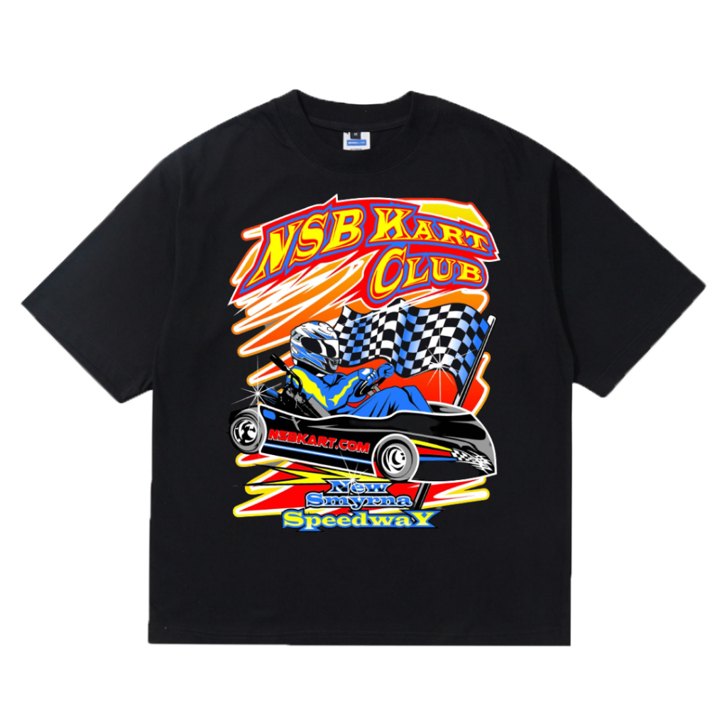 Kaos Nascar NSB KART CLUB | Kaos Nascar Vintage | Tshirt Kaos Streetwear Unisex Tee | Kaos Oversize 