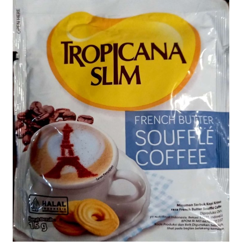 

TROPICANA SLIM FRENCH BUTTER SOUFFLE COFFEE SACHET