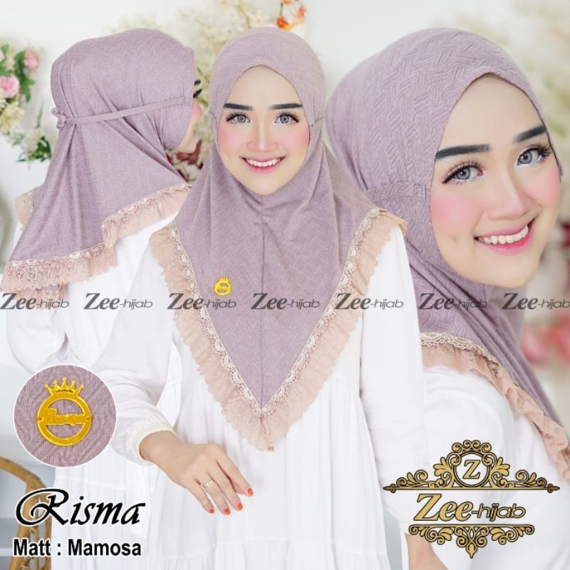 BERGO RISMA TALI RENDA / JILBAB INSTAN / HIJAB INSTAN / BERGO TALI / JILBAB MOTIF / BERGO JERSEY / JILBAB INSTAN/ HIJAB INSTAN / BERGO JERSEY