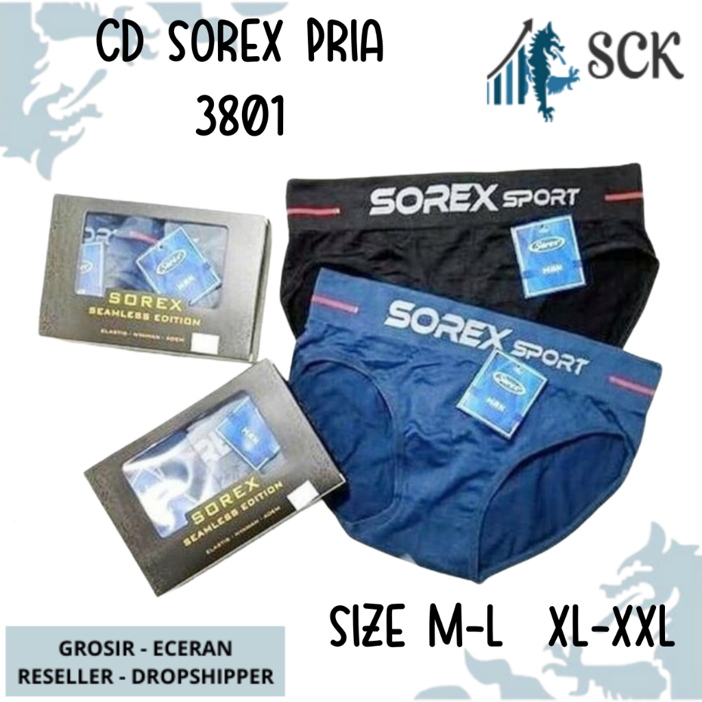 [ISI 1] CD Pria SOREX 3801 / Boxer Cowok CD Cowok SOREX