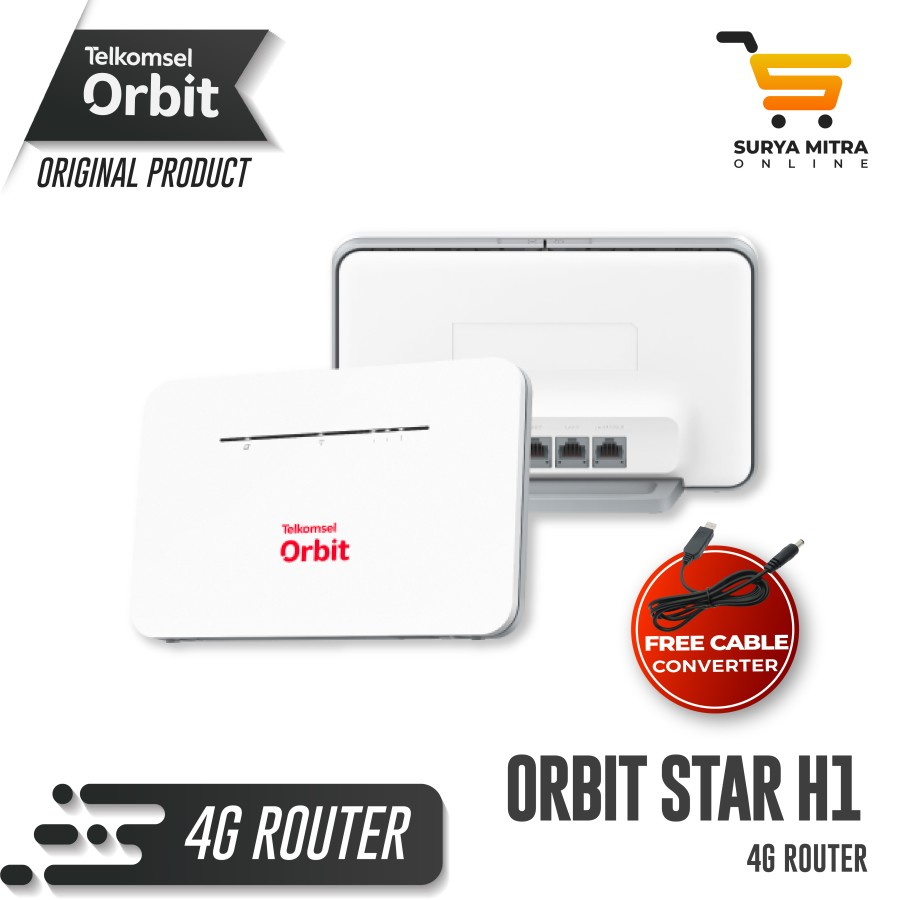 Huawei B311 Orbit Star H1 Modem Router Wifi Telkomsel Fantasix 150Gb