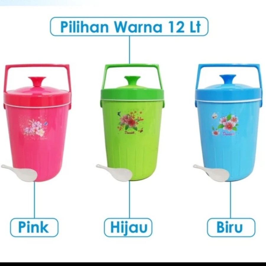 Rice Bucket Termos Es Nasi Ice Buckets Tempat Beras Warung Warteg Box