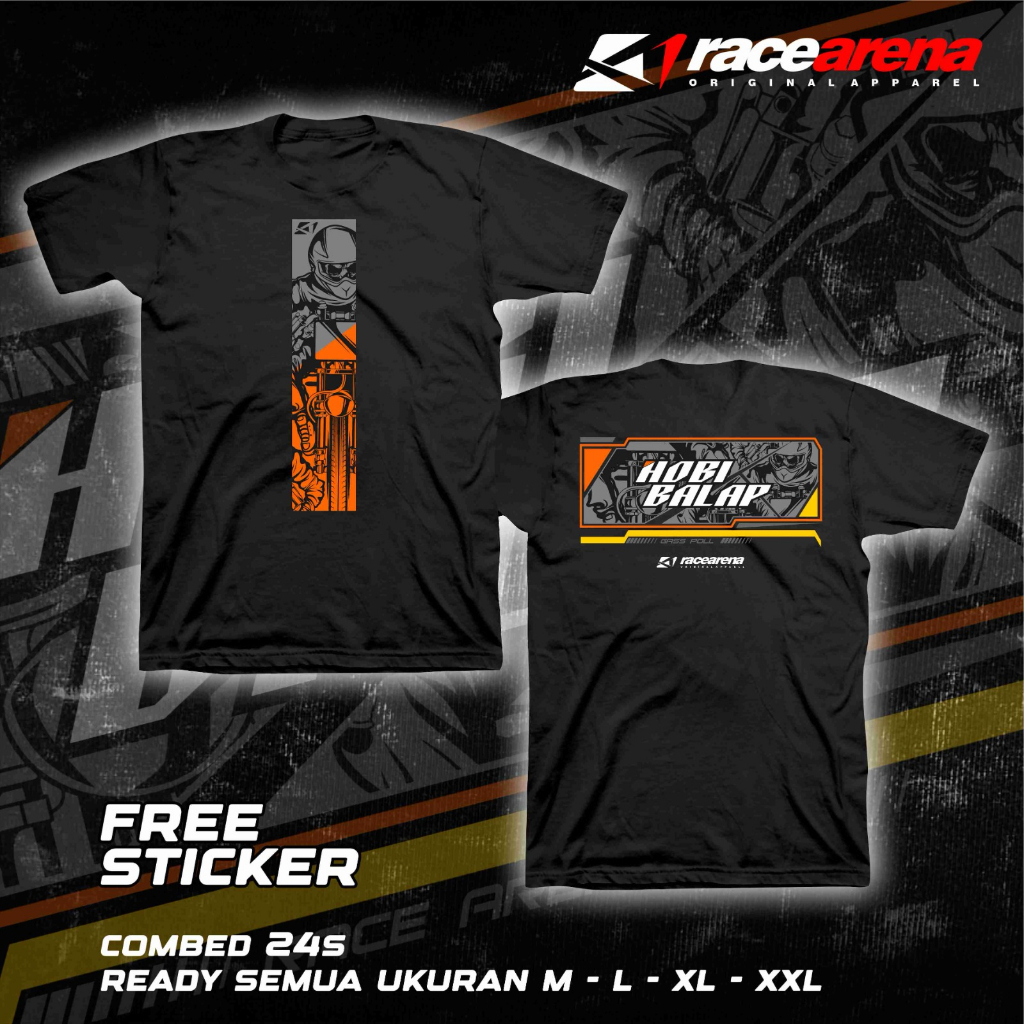 KAOS HOBI BALAP BALAPAN MOTOR BISA CUSTOM