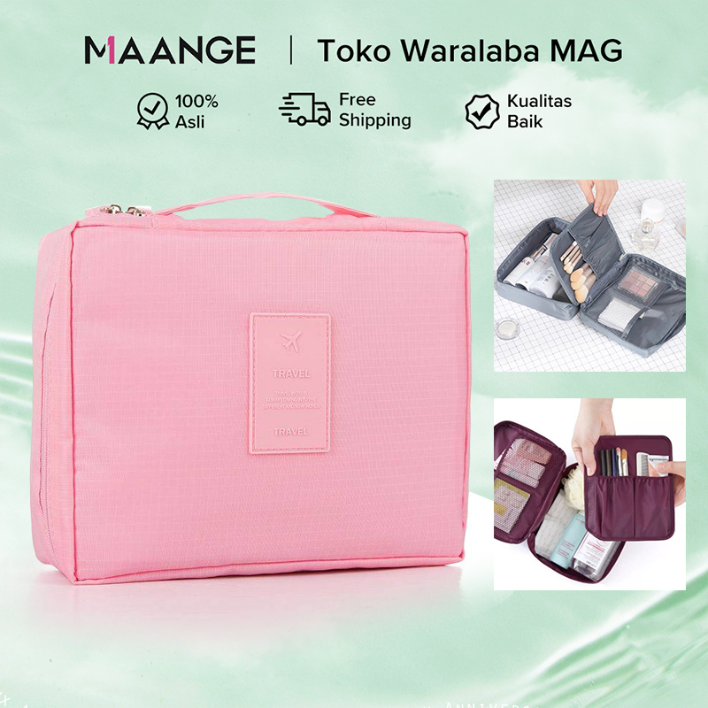 MAGEFY Monopoly Tas Make Up Tas Kosmetik Travel / Koper Makeup Wanita /  Pouch Make Up Besar / Makeup Bag / Tempat Make Up Traveling Organize / Tas Skincare 1266