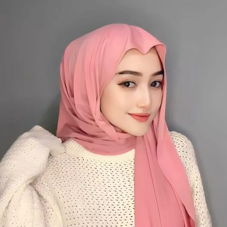 KANIYA HIJAB PASHMINA MLEYOT JILBAB INSTAN KAOS JERSEY FLOWY PREMIUM (KJI)