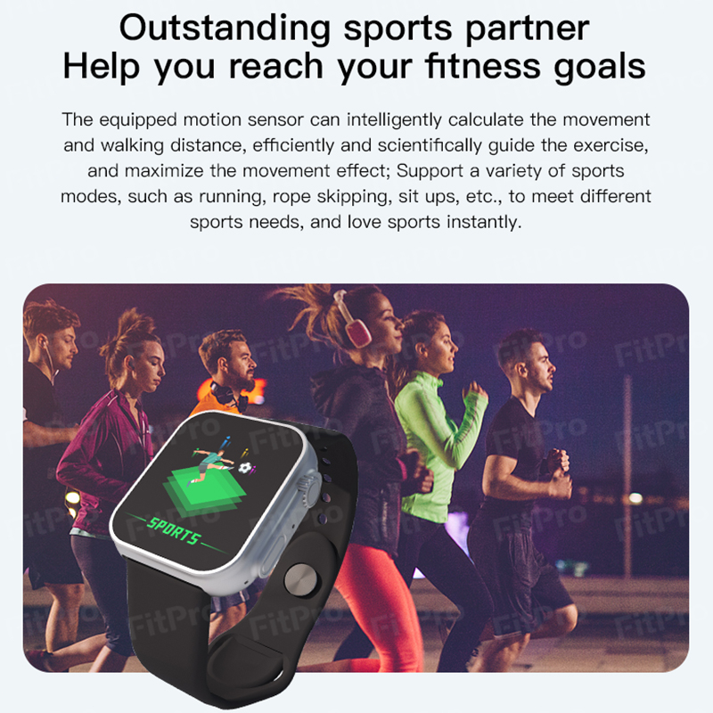 GARANSI✅D20Ultra Smart Band 1.3 inches Square Screen Long Standby Watches ECG Heart Rate Monitor Tracker PK Y68 Smartwarch