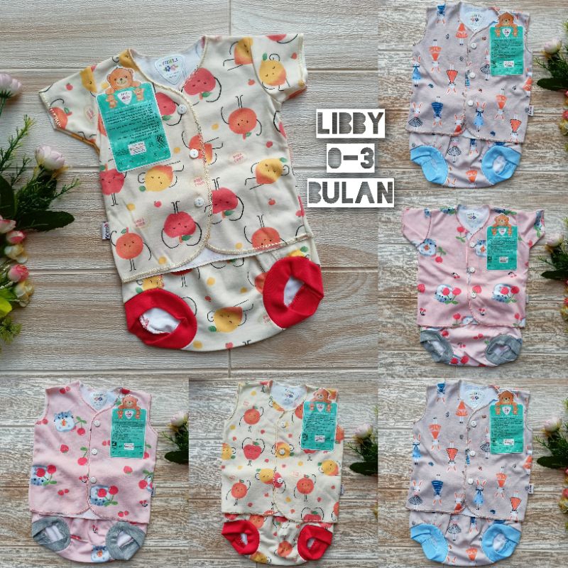 Libby Baby / Baju Bayi Libby / Baju Pendek Libby / Libby Pop / Libby Pendek Kutung