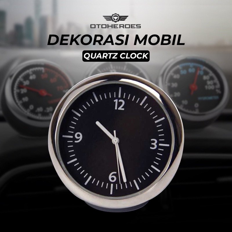 Dekorasi mobil jam mini quartz