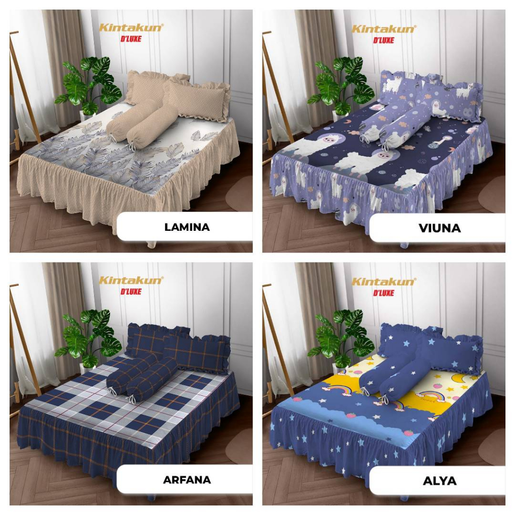 Kintakun Sprei D'Luxe Rumbai JUNI Edition Uk. 180x200