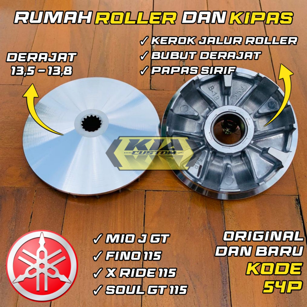 RUMAH ROLLER MIO J MIO GT SOUL GT 115 X RIDE 115 FINO 115 PULLEY CUSTOM RACING BUBUT CUSTOM
