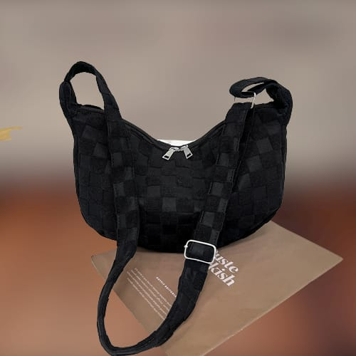 TAS SELEMPANG WANITA IMPORT SLING BAG KOREA KEKINIAN NILON HITAM BRANDED BATAM MURAH JENINE TA827B5 SHOULDER BAHU FASHION PREMIUM SIMPLE CASUAL LUCU TERBARU REMAJA CEWEK