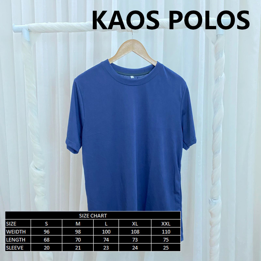 Kaos Polos PE UNISEX  S, M, L, XL, XXL / Kaos polos Pria Cowok / Kaos Polos Wanita Cewek / Kaos Oblong Pria Casual Neck O Premium PE 24s