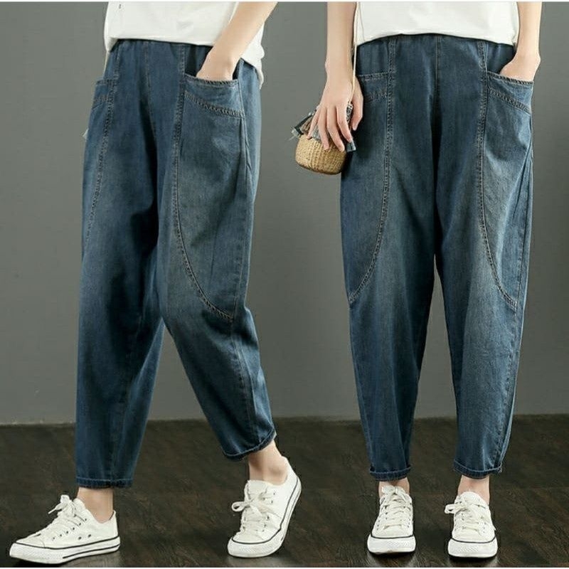 Celana Baggy Jeans Wanita Veratti Premium Product