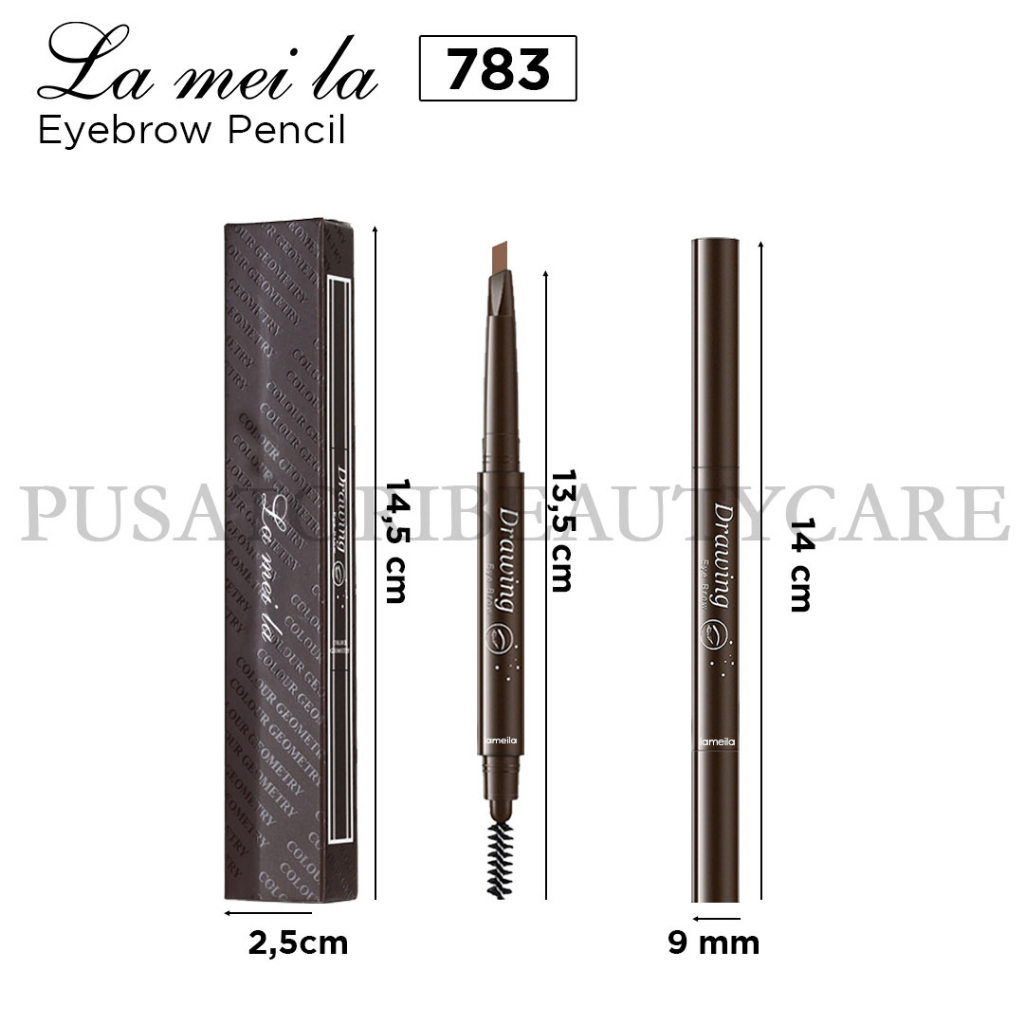 LAMEILA 783 Eyebrow Pencil Waterproof Pinsil Alis Anti Air