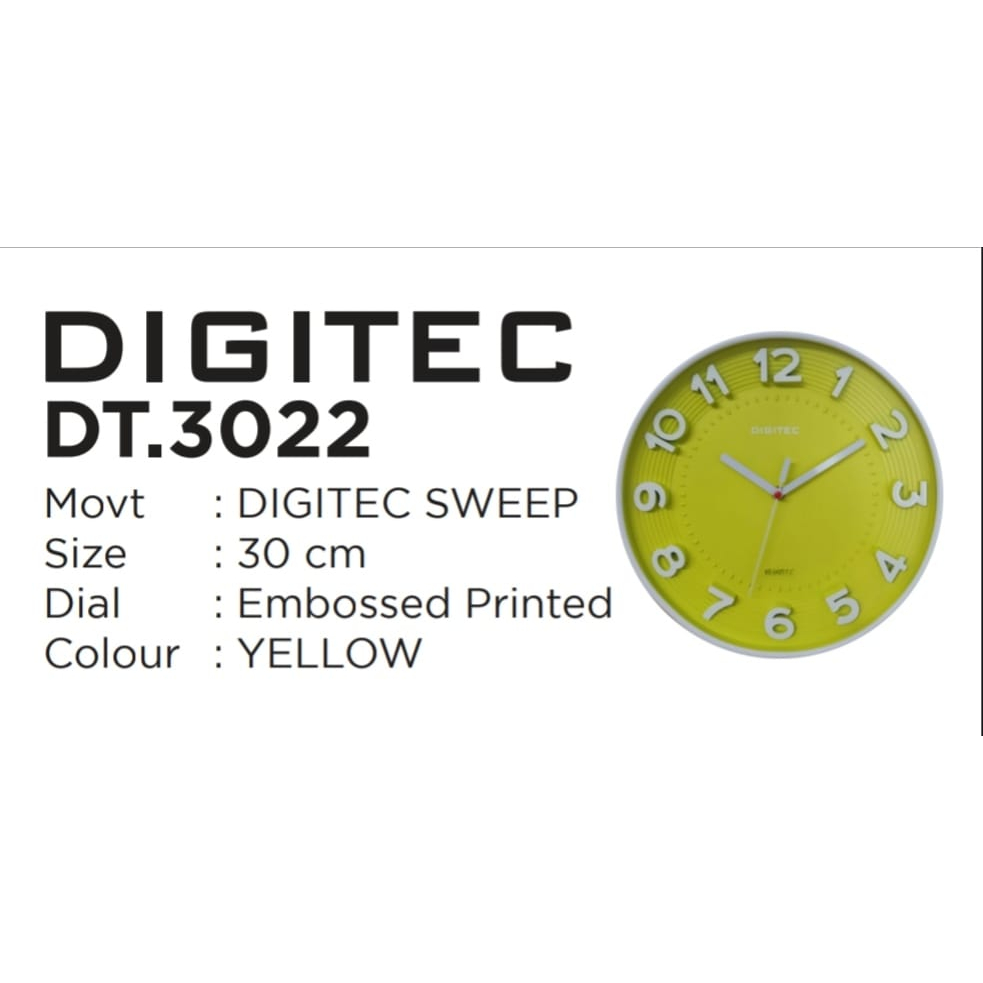 Digitec Jam Dinding Dekorasi Rumah - DT 3022