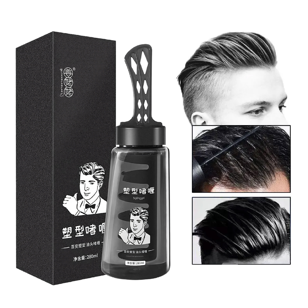 Gel Rambut Hairstyle dengan Sisir/Pomade Oil Pria 280ml