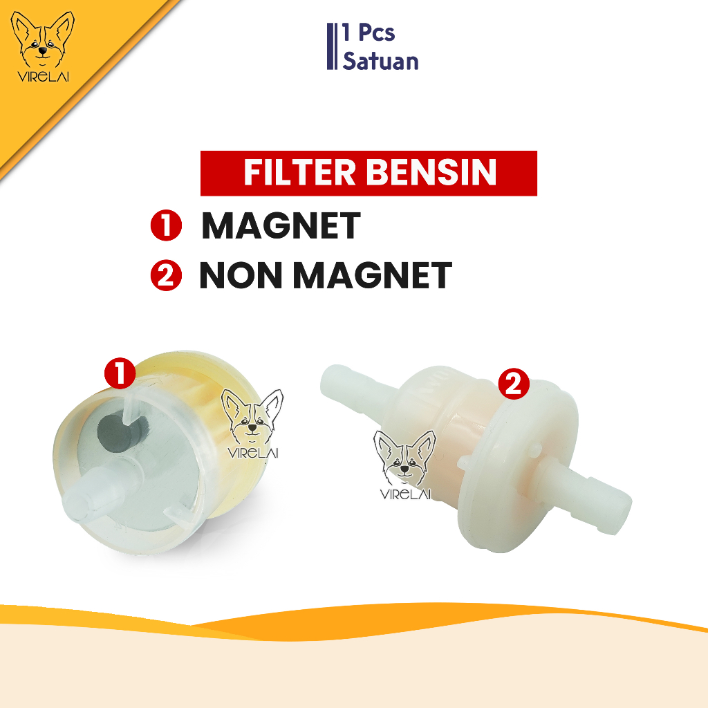 Filter Bensin / Saringan Bensin Universal / Magnet / Non Magnet