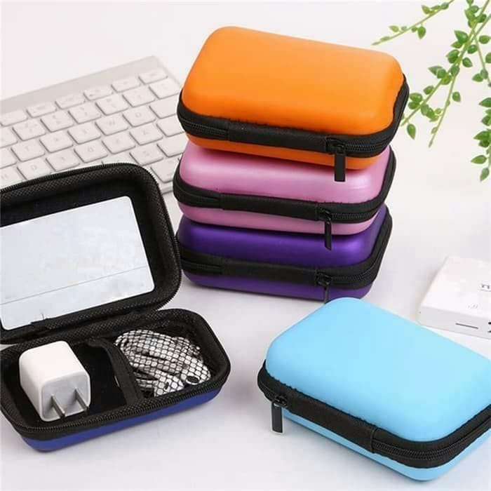 Pouch Headset Multifungsi Dompet Tempat Penyimpanan Earphone kabel ch